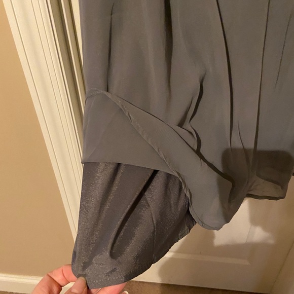 Chi Chi London Plus lace midi dress in charcoal gray from ASOS - Picture 3 of 10